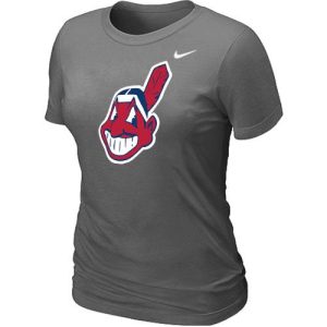 Impressive Women's MLB Cleveland Guardians Heathered Nike Blended T Shirt Dark Grey For a short time available Grab yours quickly to own a team jersey