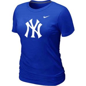 Impressive Women's New York Yankees Heathered Nike Blue Blended T Shirt