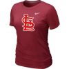 Impressive Women's St.Louis Cardinals Heathered Nike Red Blended T Shirt