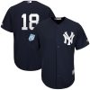 Impressive Yankees #18 Didi Gregorius Navy Blue 2019 Spring Training Cool Base Stitched MLB Jersey