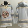Impressive Yankees Blank White Sawyer Hooded Sweatshirt MLB Hoodie