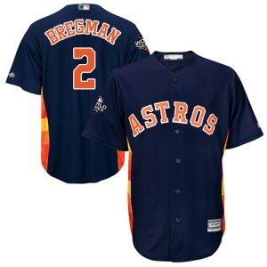 Outstanding Astros #2 Alex Bregman Navy Blue Cool Base 2019 World Series Bound Stitched Youth MLB Jersey With high demand Don't miss out Order now to wear your team colors