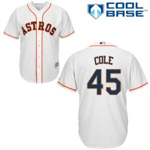 Outstanding Astros #45 Gerrit Cole White Cool Base Stitched Youth MLB Jersey Be among the first buyers Order now to enjoy top notch quality