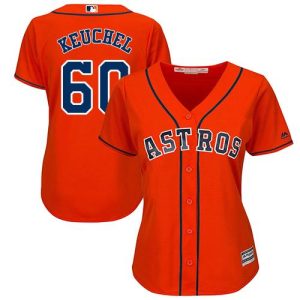 Outstanding Astros #60 Dallas Keuchel Orange Alternate Women's Stitched MLB Jersey Collectors this is a must have Add it to your collection by ordering