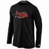 Outstanding Atlanta Braves Long Sleeve MLB T Shirt Black