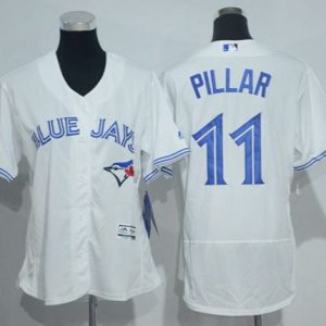 Outstanding Blue Jays #11 Kevin Pillar White Flexbase Authentic Women's Stitched MLB Jersey Hurry Exclusive offer Place your order immediately for a great jersey