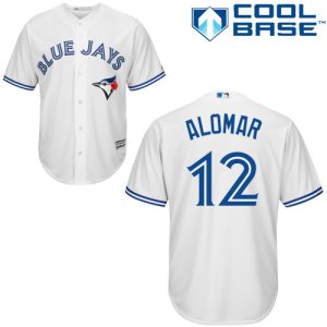 Outstanding Blue Jays #12 Roberto Alomar White Cool Base Stitched Youth MLB Jersey Sports fans this is your chance Order soon to be part of the action