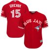 Outstanding Blue Jays #15 Randal Grichuk Red New Cool Base Stitched MLB Jersey