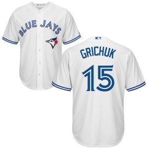 Outstanding Blue Jays #15 Randal Grichuk White Cool Base Stitched Youth MLB Jersey Limited stock Order now to show your love for your team