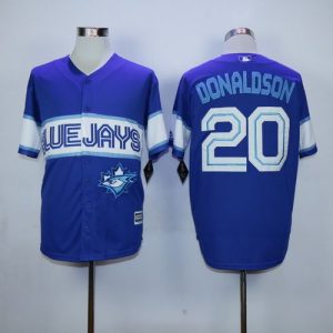 Outstanding Blue Jays #20 Josh Donaldson Blue Exclusive New Cool Base Stitched MLB Jersey