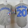 Outstanding Blue Jays #20 Josh Donaldson Grey Road Cool Base Stitched MLB Jersey
