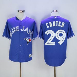 Outstanding Blue Jays #29 Joe Carter Blue New Cool Base Stitched MLB Jersey