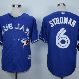 Outstanding Blue Jays #6 Marcus Stroman Blue New Cool Base Stitched MLB Jersey
