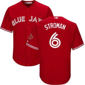 Outstanding Blue Jays #6 Marcus Stroman Red Cool Base Canada Day Stitched Youth MLB Jersey Collectors this is a must have Add it to your collection by ordering