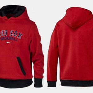 Outstanding Boston Red Sox Pullover Hoodie Red & Black
