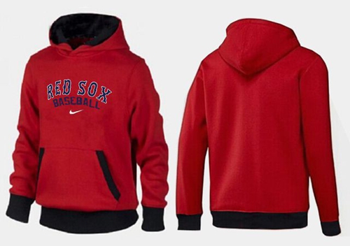 Outstanding Boston Red Sox Pullover Hoodie Red & Black