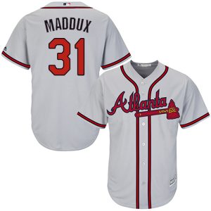 Outstanding Braves #31 Greg Maddux Grey Cool Base Stitched Youth MLB Jersey Be among the first buyers Order now to enjoy top notch quality