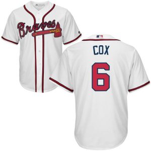 Outstanding Braves #6 Bobby Cox White Cool Base Stitched Youth MLB Jersey For a short time available Grab yours quickly to own a team jersey