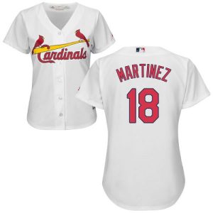 Outstanding Cardinals #18 Carlos Martinez White Home Women's Stitched MLB Jersey Sports fans this is your chance Order soon to be part of the action
