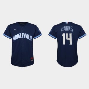 Outstanding Chicago Cubs #14 Ernie Banks Youth Nike 2021 City Connect Navy MLB Jersey With high demand Don't miss out Order now to wear your team colors