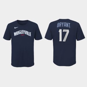 Outstanding Chicago Cubs #17 Kris Bryant Youth Nike 2021 City Connect T Shirt   Navy Retailers boost your inventory Order now to meet customer demand