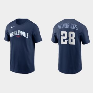 Outstanding Chicago Cubs #28 Kyle Hendricks Men's Nike 2021 City Connect T Shirt    Navy Limited stock Order now to show your love for your team