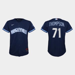 Outstanding Chicago Cubs #71 Keegan Thompson Youth Nike 2021 City Connect Navy MLB Jersey With high demand Don't miss out Order now to wear your team colors