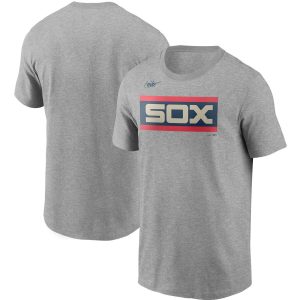 Outstanding Chicago White Sox Nike Cooperstown Collection Wordmark T Shirt Heathered Gray Limited stock Order now to show your love for your team