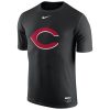 Outstanding Cincinnati Reds Nike Authentic Collection Legend Logo 1.5 Performance T Shirt Black