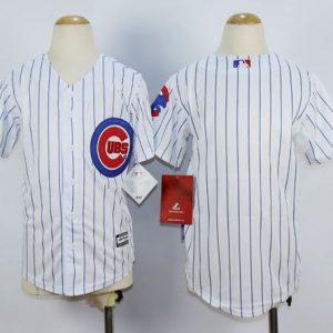 Outstanding Cubs Blank White(Blue Strip) Cool Base Stitched Youth MLB Jersey Hurry Exclusive offer Place your order immediately for a great jersey