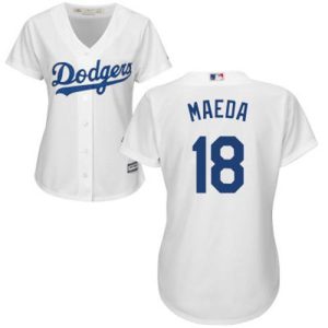 Outstanding Dodgers #18 Kenta Maeda White Home Women's Stitched MLB Jersey Be among the first buyers Order now to enjoy top notch quality