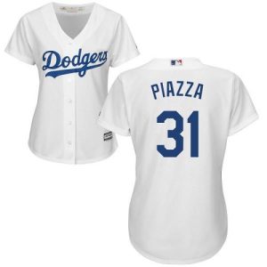Outstanding Dodgers #31 Mike Piazza White Home Women's Stitched MLB Jersey Be among the first buyers Order now to enjoy top notch quality