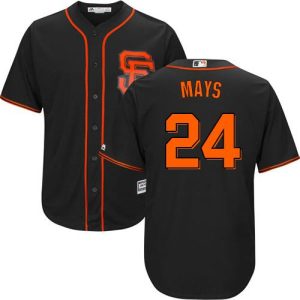 Outstanding Giants #24 Willie Mays Black Alternate Cool Base Stitched Youth MLB Jersey Retailers boost your inventory Order now to meet customer demand