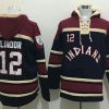 Outstanding Guardians #12 Francisco Lindor Black Sawyer Hooded Sweatshirt MLB Hoodie