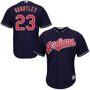 Outstanding Guardians #23 Michael Brantley Navy Blue Alternate Stitched Youth MLB Jersey Collectors this is a must have Add it to your collection by ordering