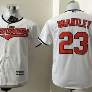 Outstanding Guardians #23 Michael Brantley White Cool Base Stitched Youth MLB Jersey For a short time available Grab yours quickly to own a team jersey
