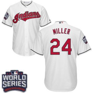 Outstanding Guardians #24 Andrew Miller White Home 2016 World Series Bound Stitched Youth MLB Jersey Be among the first buyers Order now to enjoy top notch quality