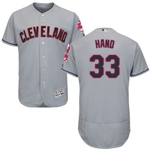 Outstanding Guardians #33 Brad Hand Grey Flexbase Authentic Collection Stitched MLB Jersey