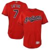 Outstanding Guardians #7 Kenny Lofton Red Flexbase Authentic Collection Stitched MLB Jersey