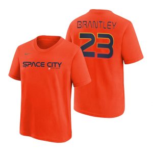 Outstanding Houston Astros #23 Michael Brantley Orange Nike Youth 2022 City Connect T Shirt Collectors this is a must have Add it to your collection by ordering