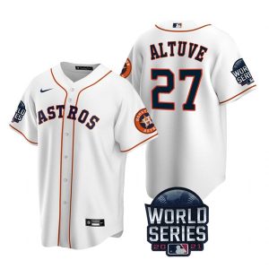 Outstanding Houston Astros #27 Jose Altuve Youth Nike 150th Anniversary 2021 World Series Authentic MLB Jersey   White Hurry Exclusive offer Place your order immediately for a great jersey