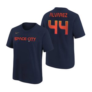 Outstanding Houston Astros #44 Yordan Alvarez Navy Nike Youth 2022 City Connect T Shirt Hurry Exclusive offer Place your order immediately for a great jersey