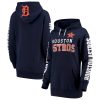 Outstanding Houston Astros G III 4Her by Carl Banks Women's Extra Innings Pullover Hoodie Navy