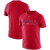 Outstanding Los Angeles Angels Nike MLB Practice T Shirt Red