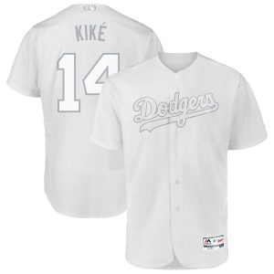 Outstanding Los Angeles Dodgers #14 Enrique Hernandez Kike Majestic 2019 Players' Weekend Flex Base Authentic Player Jersey White