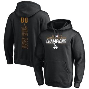 Outstanding Los Angeles Dodgers 2020 World Series Champions Custom Pullover Hoodie Black