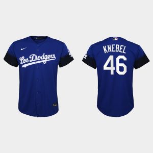 Outstanding Los Angeles Dodgers #46 Corey Knebel Nike Youth 2021 City Connect MLB Jersey Royal Retailers boost your inventory Order now to meet customer demand