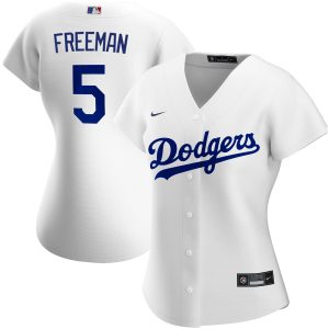Outstanding Los Angeles Dodgers #5 Freddie Freeman Nike Women's Home 2020 MLB Player Jersey   White Hurry Exclusive offer Place your order immediately for a great jersey