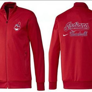 Outstanding MLB Cleveland Guardians Zip Jacket Red
