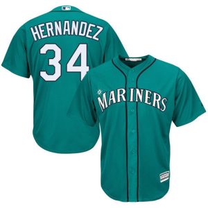 Outstanding Mariners #34 Felix Hernandez Green Cool Base Stitched Youth MLB Jersey With high demand Don't miss out Order now to wear your team colors